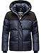 Produktbild Navahoo Damen Winterjacke Steppjacke Oversize Puffy Jacke mit Abnehmbarer Kapuze Sarafina Navy Gr. M