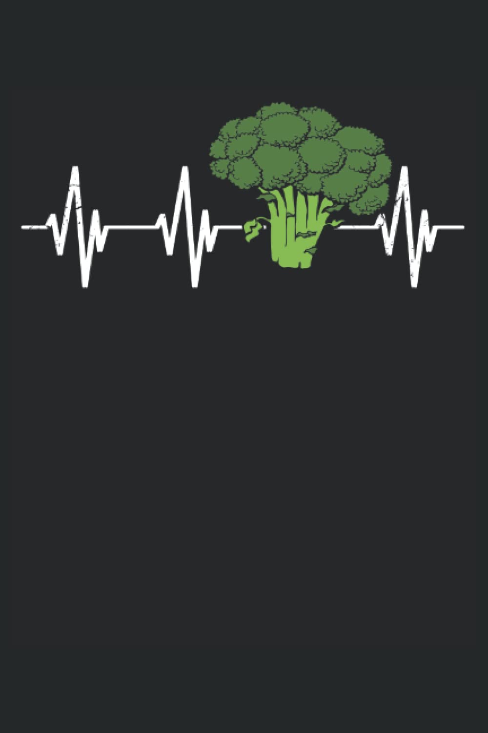 Brokkoli Herzschlag Gemüse: Notizbuch Schreibheft Planer Organizer (15,2 x 22.9 cm, 6" x 9", 120 Seiten Liniert ) (German Edition)