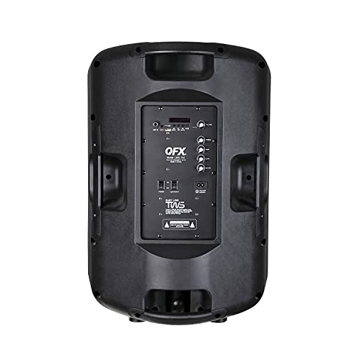 Qfx Lms-152 Bluetooth Rechargeable Portable Speaker With Liquid Motion Lights, Black #TOP2