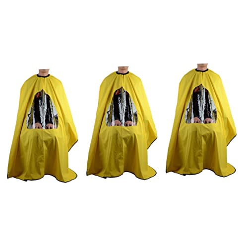 VILLCASE 3 Pçs Capa Preta Xampu Capa Xale Para Homens Capa Leve Xampu Capas Para Salões Capas De Cab