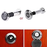 Lodoot Stainless Steel Peephole for Front Door with Privacy Cover Hidden Security Door Viewer 200 Degree Wide Viewing Stainless steel anti-theft peephole - Image 8