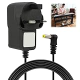9.5V 1A Keyboard Power Adapter Compatible with Casio Models SA LK CTK WK CT S CT X Series, Keyboard Power Supply with 4.8mm x 1.7mm Plug Center Positive AC DC Replacement Charger, 2m Cable Length