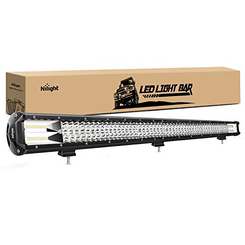Nilight - 18007C-A 37Inch Triple Row Led Light Bar 468W Flood Spot Combo 46800LM Driving Lights Boat Led Off-Road Lights for Trucks by Nilight - Used condition - US$52.08