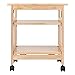 Winsome Mission 2-Shelf Wood Mobile Printer Stand, Brown (81628)