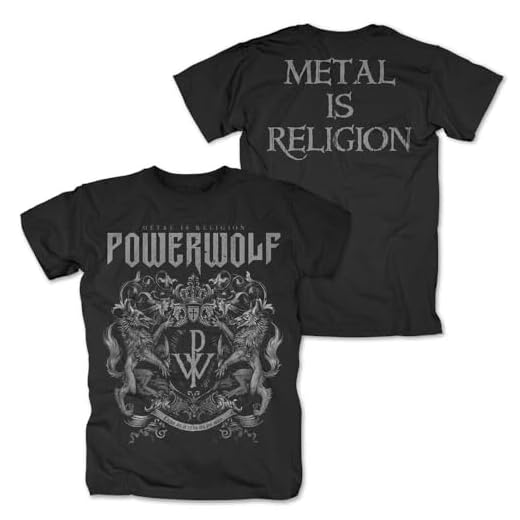 Powerwolf Crest - Metal is Religion Unisex T-Shirt schwarz S 100% Baumwolle Band-Merch, Bands