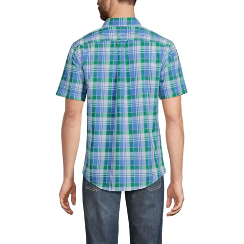 Lands' End Men's Traditional Fit Short Sleeve Madras Shirt2