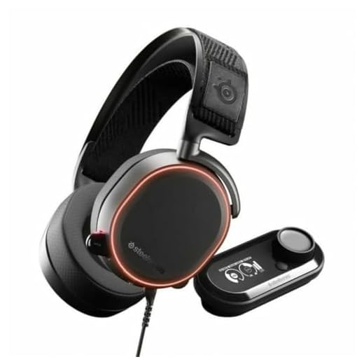 SteelSeries Arctis Pro + GameDAC Wired Gaming Headset - Certified Hi-Res Audio - Dedicated DAC and Amp - for PS5/PS4 and PC - Black