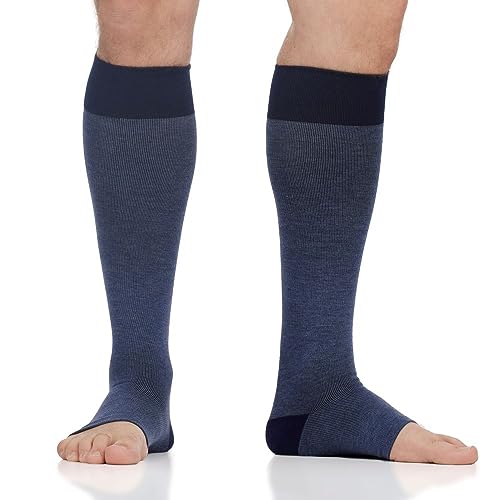 Image of VIM & VIGR Cotton 20-30 mmHg Open-Toe Compression Socks