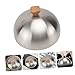 OUNONA Stainless Steel Portable Food Dome Lid Splashing Round Cover for Kitchen Restaurant Use Meal Protector Versatile Food Cover for All Occasions