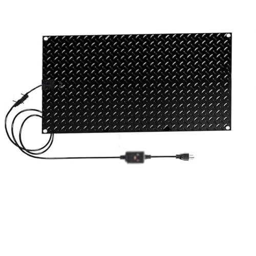 加熱式屋外マット 滑り止め、電源コード付き 屋外用加熱式車道マット 急速加熱と恒温、アウトドア、ポーチ、階段に適しています(54 x 120 cm)