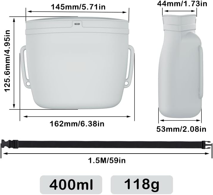 Silicone Dog Training Treat Pouch with Waist Belt - Leakproof