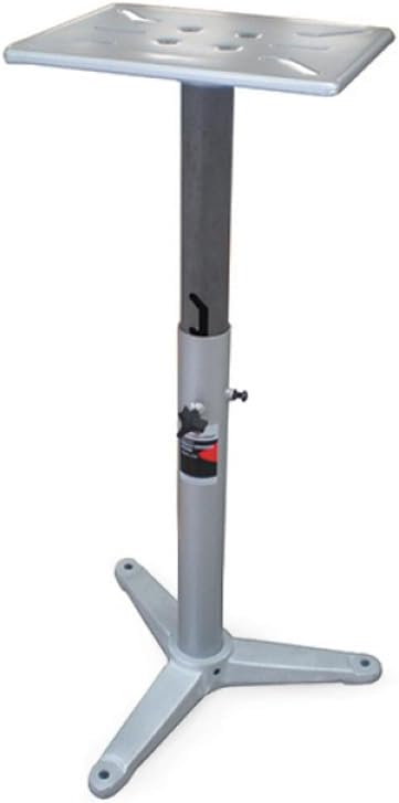 AFF Bench Grinder/Vise Stand - 32" Fixed Height - Predrilled Mounting Slots - Coolant Tray