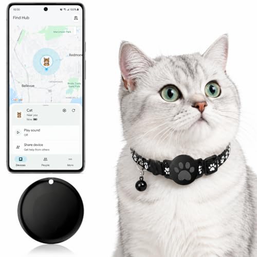 Collier GPS pour chats (Android uniquement), &eacute;tanche, compatible avec Google