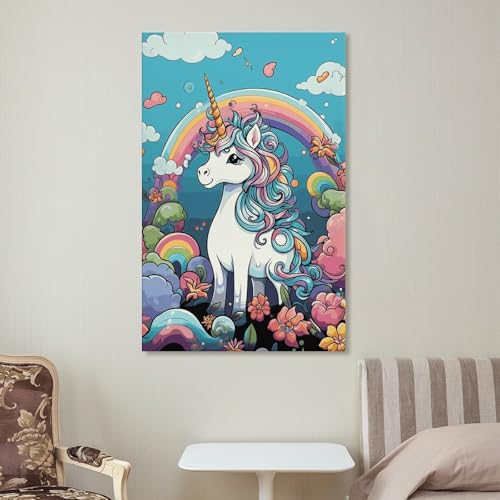 Toile murale de cheval 50x75cm grand format pour décoration murale de chambre - 7
