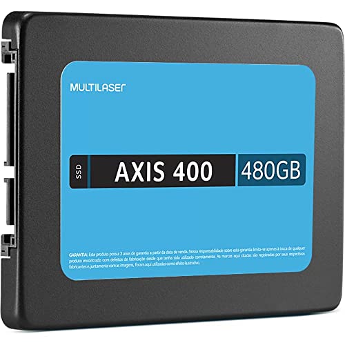 Ssd Multilaser 2, 5 Pol. 480Gb Axis 400 - Gravação 400 Mb/S - SS401 1 Ssd Multilaser 2, 5 Pol. 480Gb Axis 400 - Gravação 400 Mb/S - SS401