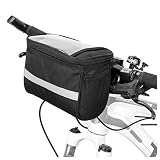 bolsa manillar bicicleta carrefour 🤗【Material Duradero】La bolsa del manillar de la bicicleta está hecha de tela de poliéster 600D de alta calidad, que no se apelmaza durante mucho tiempo y es duradera.