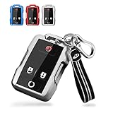 Neapelep for Chevrolet Key Fob Cover with Keychain, Key fob Case Compatible with Chevy Silverado...