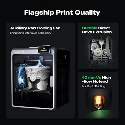 Creality K2 Combo (A) 3D Printer, Multicolor Printing with CFS, 600mm/s Printing Speed, 95% Pre-Assemble, Smart Al Camera & Auto Leveling, Next-Gen Direct Drive Extruder, Build Volume 260*260*260mm
