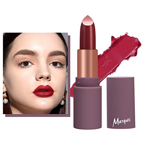 COLORROSE Super Lustrous Lipstick,High Impact Lipcolor Waterproof Lip Balm Lipstick with Moisturizing Creamy Formula,Infused with Vitamin E and Avocado Oil Purple Red 162