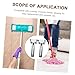 FOMIYES 2pcs Metal Mop Pole Clamp Heavy Duty Replacement Clip for Floor Cleaning Compatible with Various Mop Heads Durable Design for Home Commercial Use
