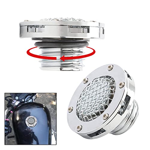 Motorcycle Fuel Gas Tank Cap Mesh Oil Caps For Harley Sportster Xl 1200 883 48 72 Road King Dyna Softail Flst #TOP2