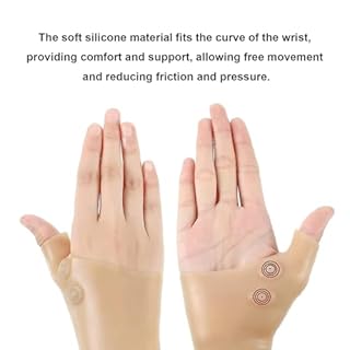 supporto per pollice e polso, 2 paia Guanto Supporto per Polso Silicone Protettivo Alleviare Il Dolore Per Mano Artrite Tunnel Carpale Tenosinovite Compressione Distorsione