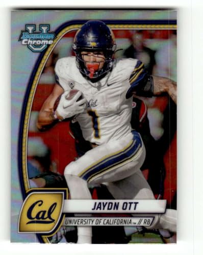 2024 Bowman University Chrome Refractor #95 Jaydn Ott California Golden Bears RC Rookie NCAA Football Trading Card