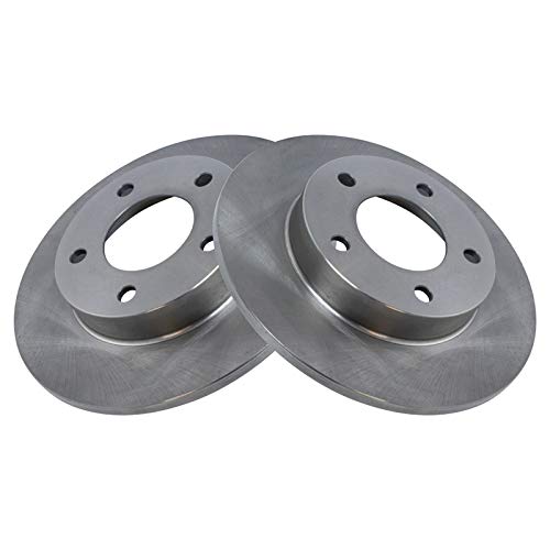 Image of TRQ Rear Ceramic Brake Pad and Rotor Set | For 01 Mazda Protege L4 2.0L 02-03 Mazda Protege 02-03 Protege5