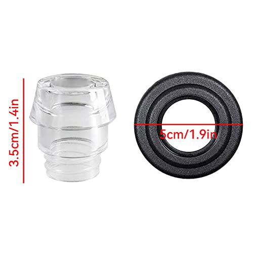 Qiwygpyq 4 Pack Plastic Coffee Percolator Knob Top And Washer Ring Compatible With Farberware Yosemite Coffee Percolators Replacement Transparent Coffee Percolator Top Coffee Percolator Parts #TOP3