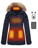 Women Graphene Heated Jacket Electric Warming Coat Christmas Xmas Birthday Gift Ideas Cool Best Older Elderly Friend Teacher Coworker Bestie Lady Self Care Get Well Soon Appreciation Adult Seniors