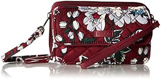 Vera Bradley Women's Signature Cotton RFID All in One Crossbody Wristlet , Bordeaux