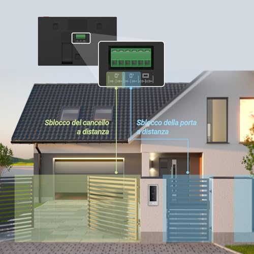 EZVIZ CP5 Videocitofono WiFi con Schermo Touch Screen a Colori da 7", Visione Notturna 1080p e Audio Bidirezionale, Citofono con Sblocco Remoto, Dual Band, Design Sottile - Immagine 4