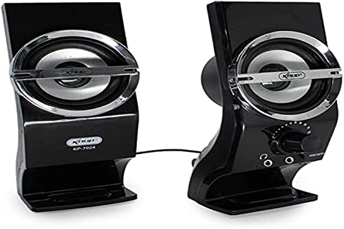 Mini Caixa de Som 5W para PC Knup KP-7024, preto