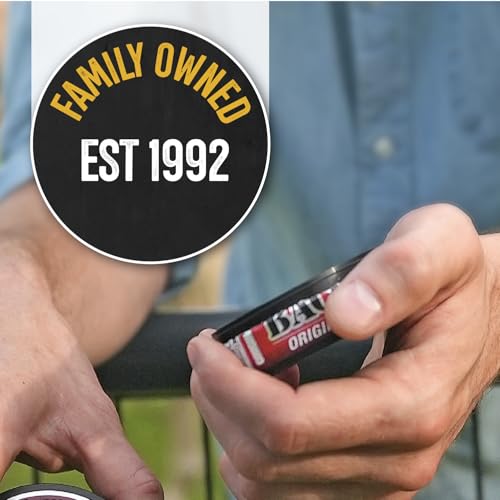 10 Cans, BaccOff Original Fine Cut, Black Tea Base with Bold, Smoky Flavors