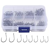 Jeanoko Angelhaken Karpfen-Angel-Rigs-Set aus Kohlenstoffstahl mit hohem Kohlenstoffgehalt Angelzubehör-Kit-Set für Meerwasser für Karpfen-Angelhaken