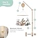 The Peanutshell Crib Mobile for Boys or Girls - Wooden Musical Baby Crib Mobile with 12 Lullabies, Jungle Animal, Baby Mobile Crib Safari Serenity Nursery Decor