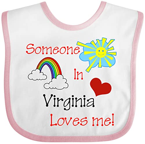 inktastic Someone in Virginia Loves Me Baby Bib
