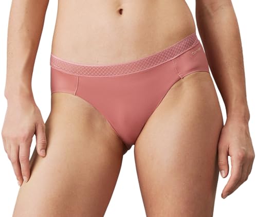 Calvin Klein Damen Slip Bikini Form Stretch, Rosa (Red Grape), M