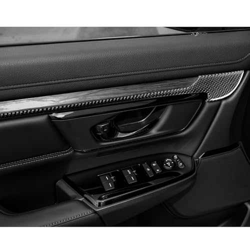 Real Premium Carbon Fiber Compatible with Honda CRV 2017 2018 2019 2020 2021 Accessories Car Inner Door Panels Cover Sticker Decal Auto Interior Trim