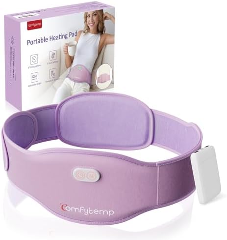 Comfytemp Große Wärmegürtel Periode Rücken mit 5000mAh Akku Kabellos USB | 16x150cm Heizgürtel für Bauch Wärmekissen Menstruations Bauchwärmer Rückenwärmer Heizkissen Geschenke für