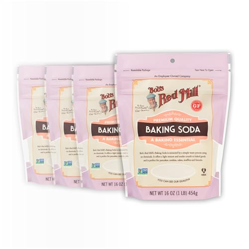 Bob's Red Mill Baking Soda, 16oz (Pack of 4) - Non GMO,...