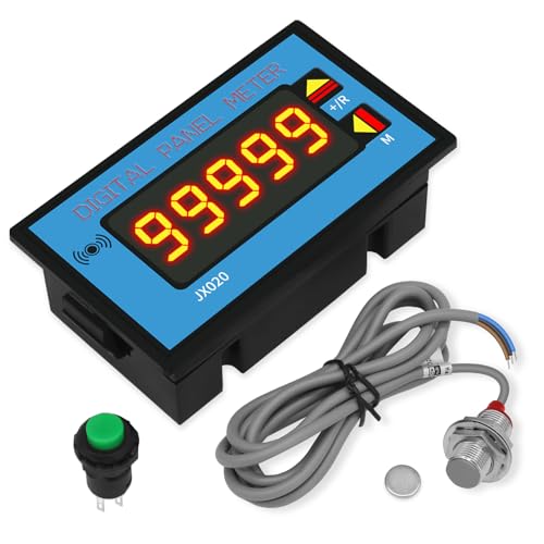 Compteur numérique LCD 0-999999 avec alarme pour capteurs Hall