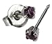 Ear Piercing Earrings Silver Mini 3mm Purple February Birthstone Hypoallergenic Studex System 75 by Studex