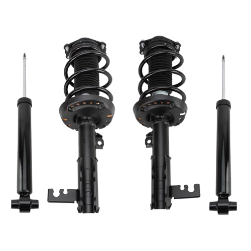 Image of TRQ Front and Rear Complete Strut Assembly & Shock Absorber Kit Complete Strut & Coil Spring Assembly Compatible with 2017-2020 Buick Envision