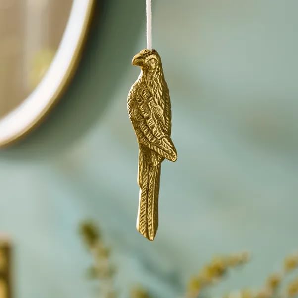 New Parrot Light Pull – Antique Brass Bathroom Light Cord Pull | Fun Parrot Design | Easy to Attach M-02 (Light Pull)