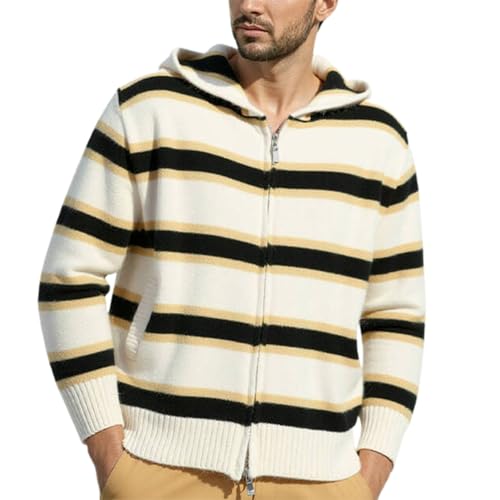 Manteau chaud pour homme rayé idéal pour vos sorties printanières