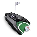 PGA Tour Golf Gifts for Men - Battery Operated Golf Putter Returner with Auto Putt Return Mechanism, Guideball, Real Golf Ball with Alignment Arrows, Free PGA Tour Training DVD, Sturdy Plastic Design