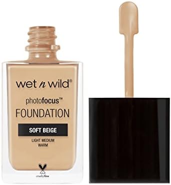 wet n wild Photo Focus Matte Liquid Foundation Soft Beige, Vegan & Cruelty-Free