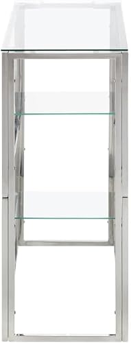 Miniatura 5 de Mesa auxiliar para sofá, mesa de consola moderna, rectangular, moderna para espacios pequeños, sala de estar, dormitorio