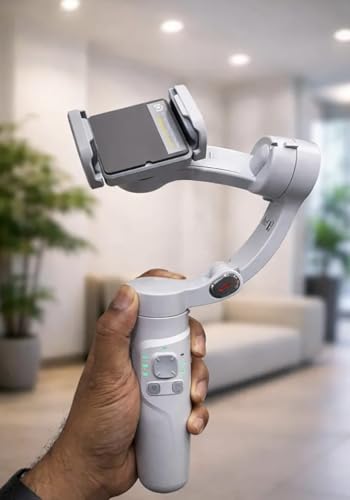Image of M1 3-Axis Smartphone Gimbal Stabilizer with Tripod Stand | Handheld Foldable Mobile Gimbal for Video Recording | Face Tracking | Rechargeable Battery | Vlogging & Live Streaming Tool